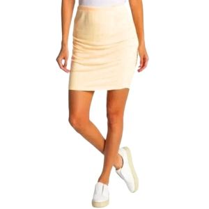 Sundry Pale Orange Peach Runched Side Skirt Size 0 XS Summer Beach Made in USA